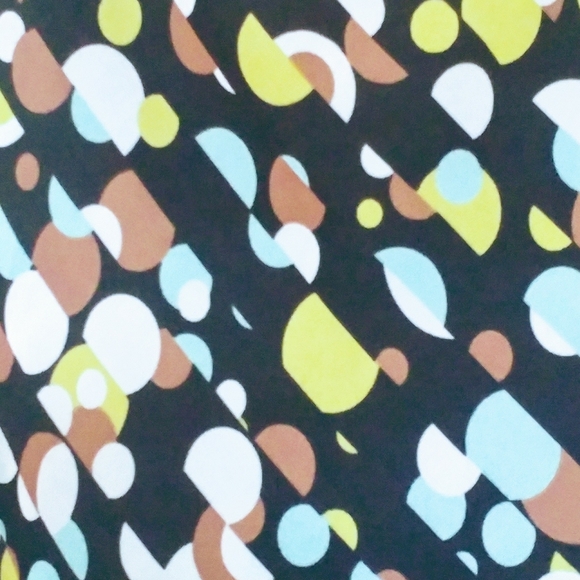 Multi-Colored Circle Motif Skirt SZ L - Picture 3 of 7